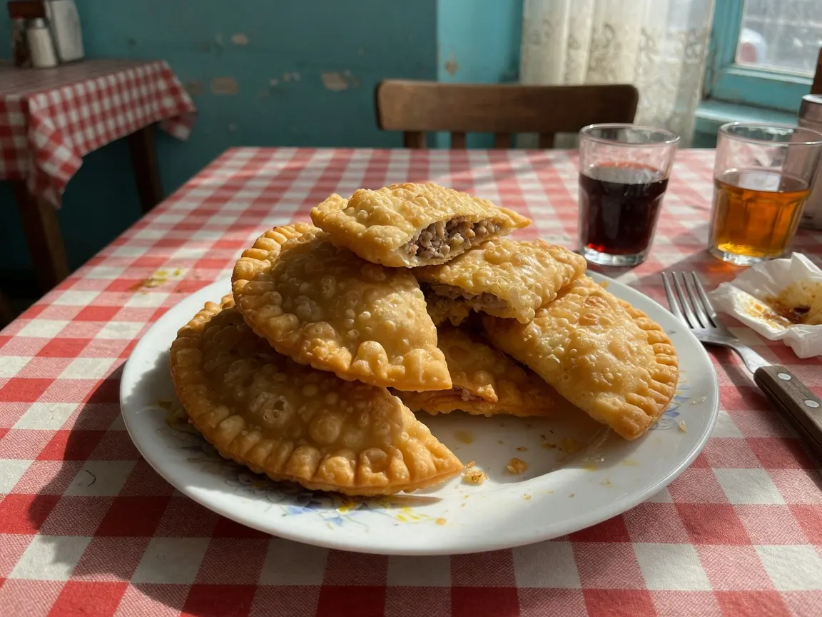 Chebureki, mixed meat