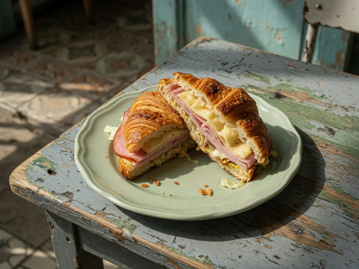 Croissant sandwich